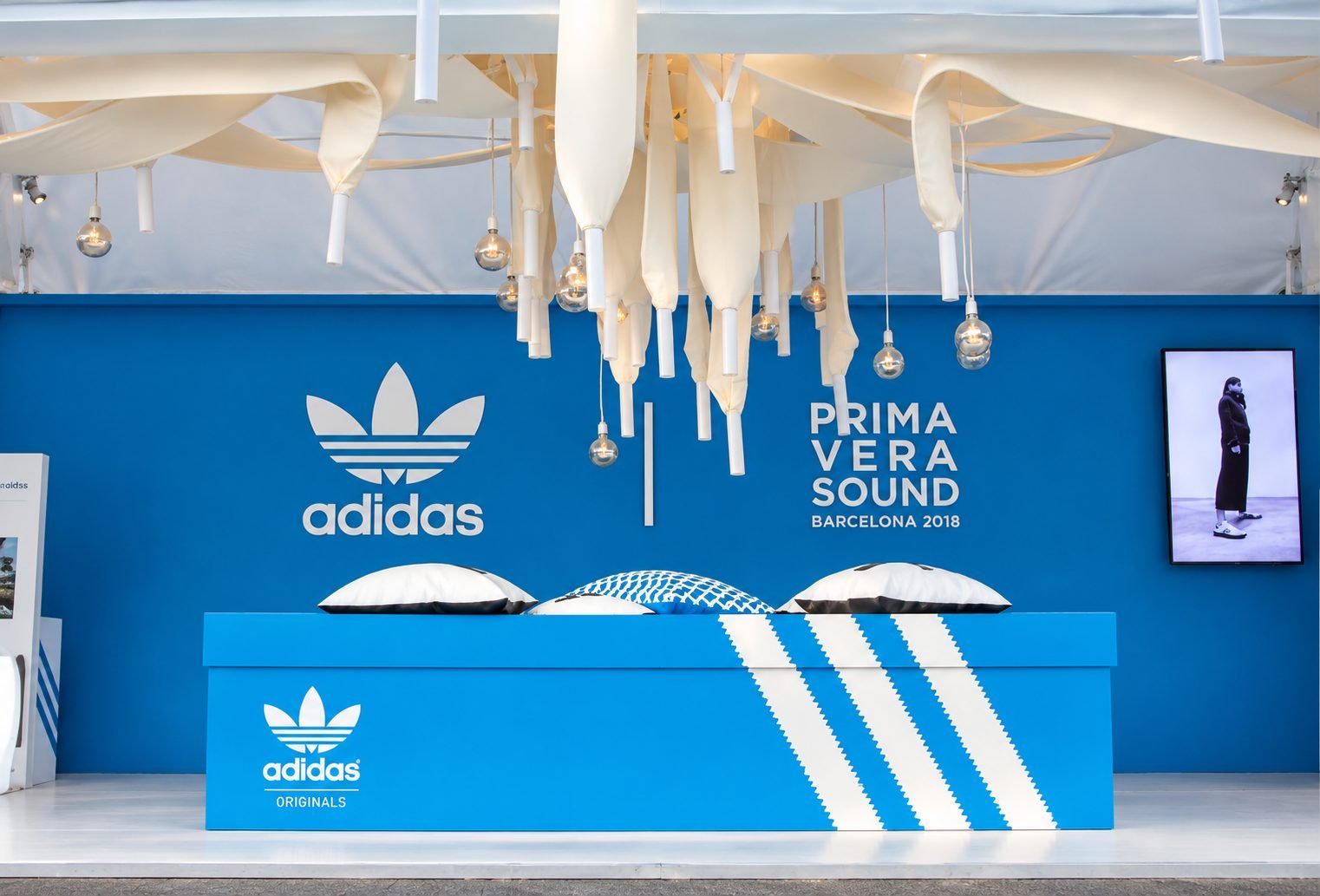 Event stand and elements Adidas — Primavera Sound for Adidas × Primavera Sound, Barcelona