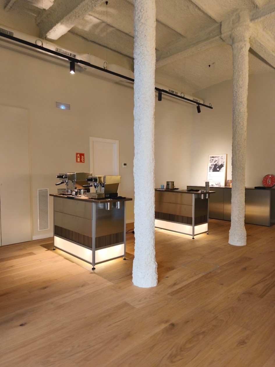 Interiors and custom furniture La Marzocco Showroom for La Marzocco, Barcelona
