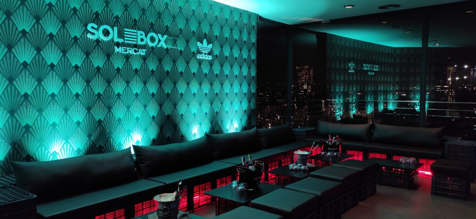 Interiors and custom furniture Solebox VIP Area for Adidas, Barcelona